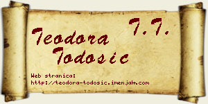Teodora Todosić vizit kartica